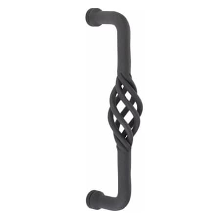 Emtek Lafayette Door Pull Concealed Surface Mount Flat Black Steel